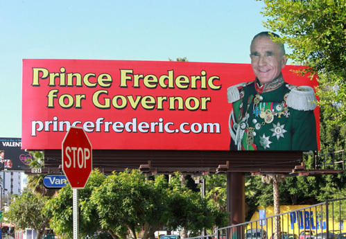 Принц Фредерик решил сменить на посту губернатора Калифорнии Арнольда ШВАРЦНЕГГЕРА