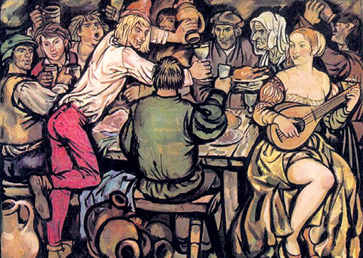 Главным героем фламандской литературы был пьяница, мошенник и сексуальный извращенец Тиль УЛЕНШПИГЕЛЬ. Иллюстрация Юрия ИВАНОВА