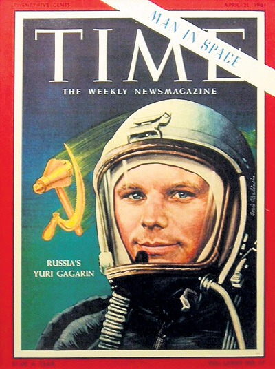 Самый популярный в США журнал убрал надпись «СССР» со шлема Юрия ГАГАРИНА