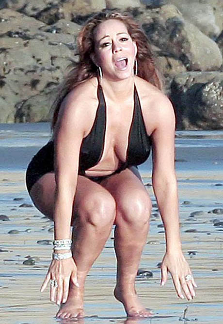 На днях певица снималась в купальнике в новом клипе. Фото: Daily Mail