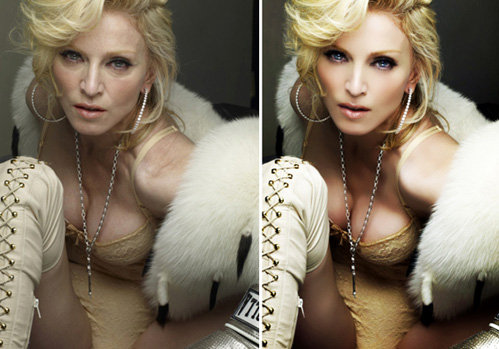 Мадонна на съёмках для продвижения альбома Hard Candy - фото и до и после
