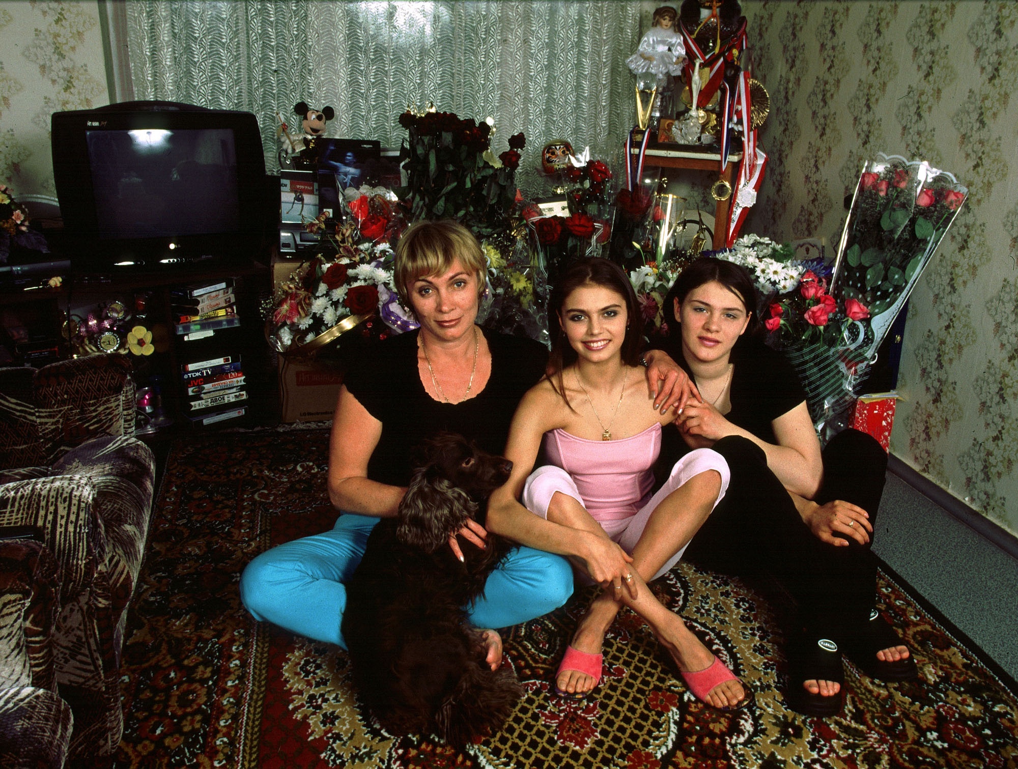 Алина Кабаева в кругу семьи на старте своей карьеры