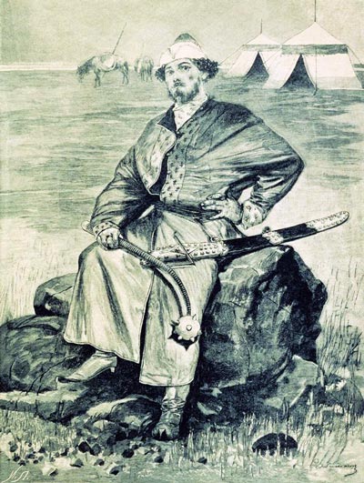 Алеша Попович. 1895. Иллюстрация к книге «Русские былинные богатыри»