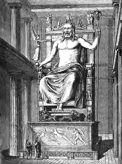 Статуя Зевса в Олимпии. wikimedia.org