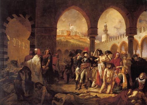 Картина Гро «Наполеон навещает больных чумой в Яффе»