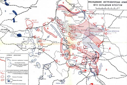 Преследование австро-венгерских армий Юго-Западным фронтом