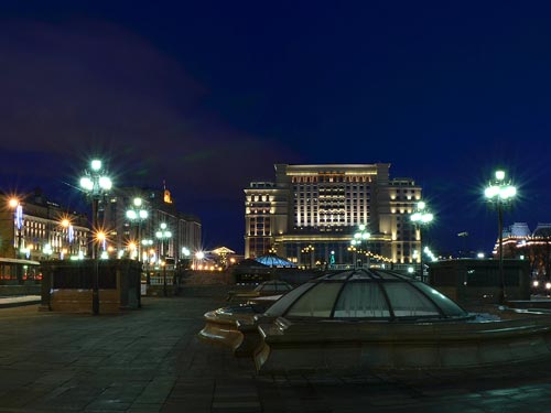 Современная панорама Манежной площади. Wikimedia