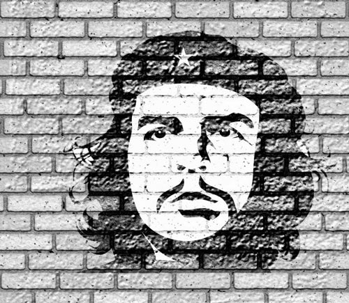 Граффити с лицом Че Гевары. publicdomainpictures.net