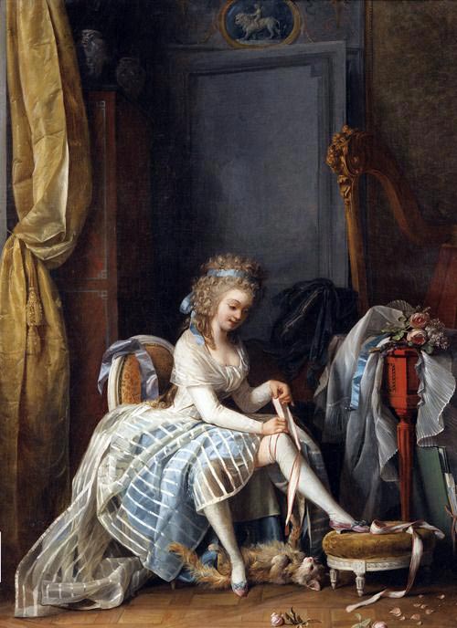 «Молодая дама за туалетом», Никлас Лафренсен, 1780-е.