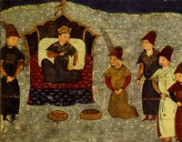 Хан Батый на престоле. Wikimedia