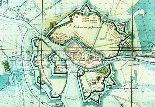 План укреплений Брестской крепости 