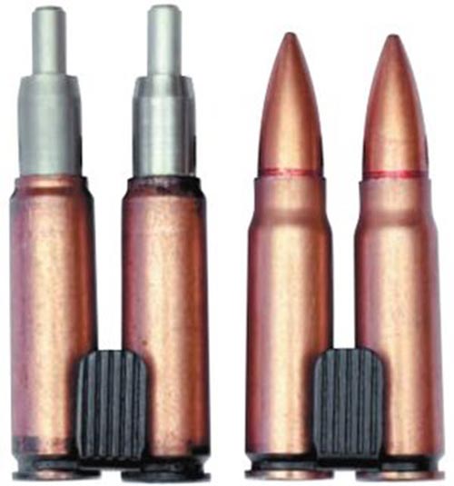 Комплект патронов СП-3 с отстрелянными гильзами 