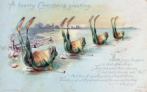 Рождественская открытка, Англия, вторая половина XIX века. wikimedia