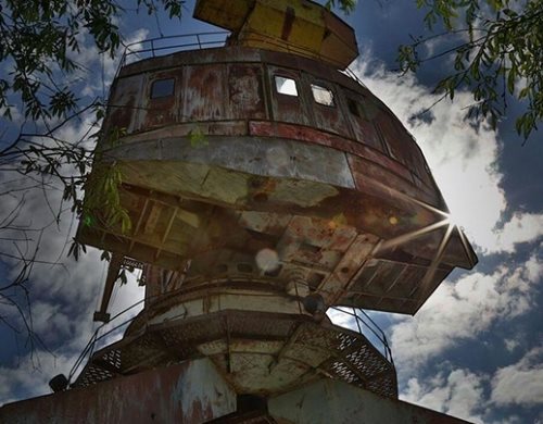 Грузовой кран в речном порту Припяти.

Фото: *instagram.com