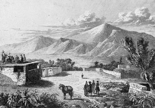 «Вид на Малый и Большой Арарат с деревни Сирбаган», 1838 год. wikimedia