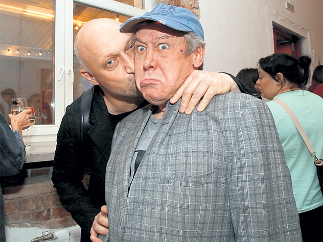 Гоша Куценко и Михаил Ефремов на премьере фильма «Лето»