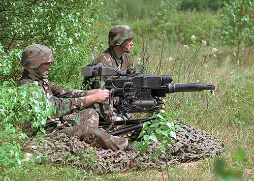 Военнослужащие НАТО ведут огонь из гранатомета Mk 47 Striker. Источник: wikipedia.org