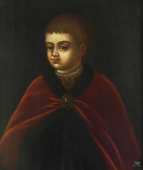 Портрет юного цесаревича Петра Алексеевича, неизвестный художник XVII века. Источник: wikimedia.org