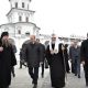 Патриарх Кирилл и Владимир Путин во время посещения Ново-Иерусалимского монастыря в Истре, ноябрь 2017 г.