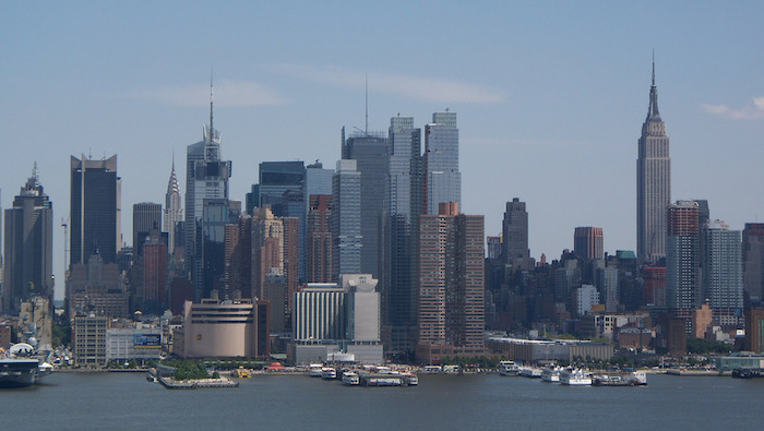 Район Манхэттен в Нью-Йорке, США