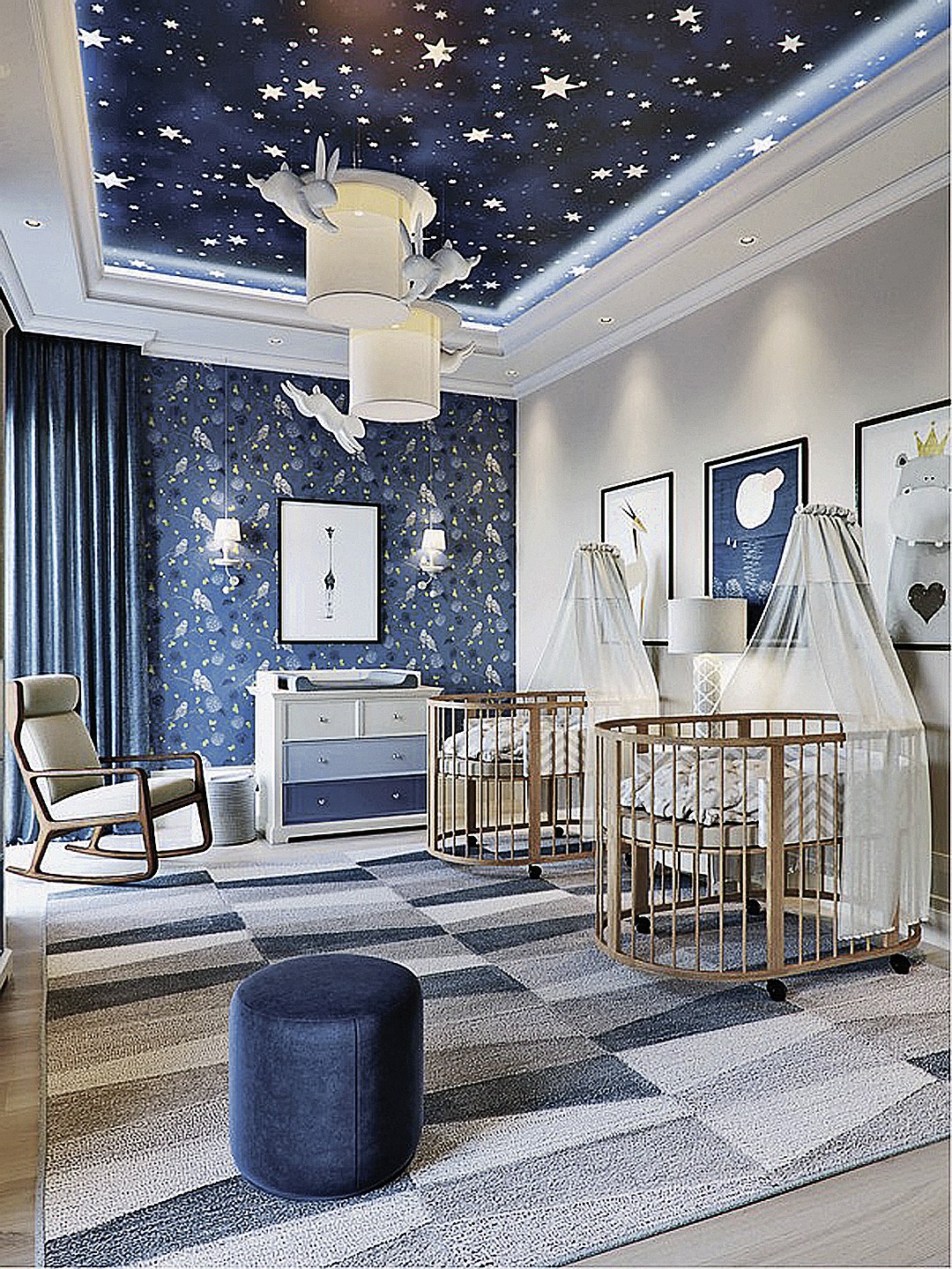 Вот так выглядит детская в квартире Татьяны Бурхуновой