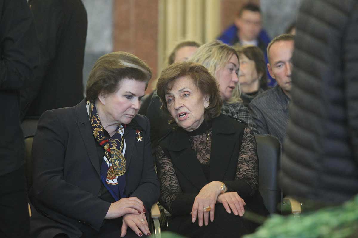 Валентина Терешкова и вдова Алексея Леонова Светлана