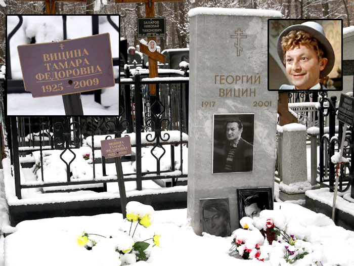Могила Георгия Вицина
