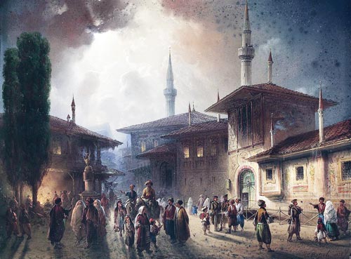 Дворец крымского хана в Бахчисарае, 1857 год. Фото: Википедия