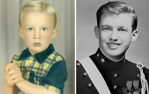 Дональд Трамп в Военной академии и в детстве