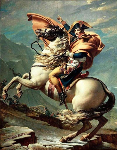 Жак Луи Давид. Бонапарт на Сен-Бернарском перевале. Источник: ru.wikipedia.org