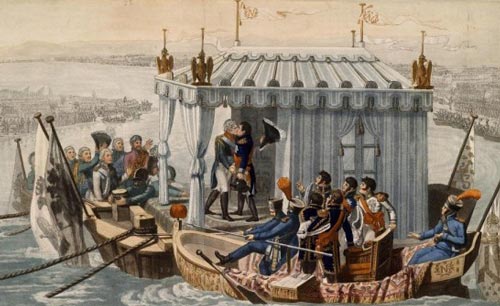 Встреча Наполеона, Александра I и Фридриха-Вильгельма III на Немане