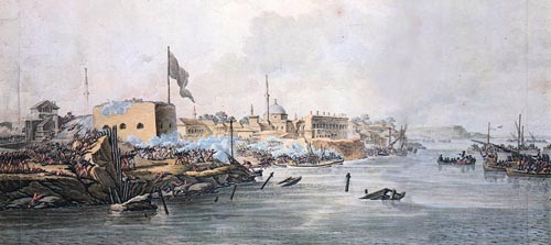 «Взятие Измаила». Гравюра С. Шифляра по акварели очевидца М. Иванова. wikimedia