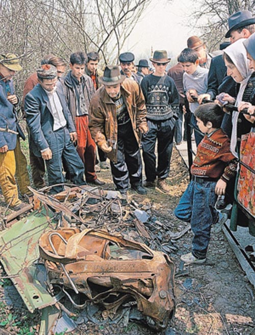 Вот, что осталось от автомобиля Джохара Дудаева