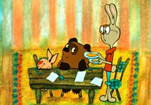 Кадр из мультфильма «Винни-Пух идет в гости», реж. Ф. Хитрук, 1971 г.