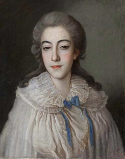 Свадебный портрет Е.И Голенищевой-Кутузовой. Автор неизвестен. wikimedia