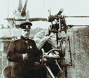 Вице-адмирал Колчак на боевом корабле