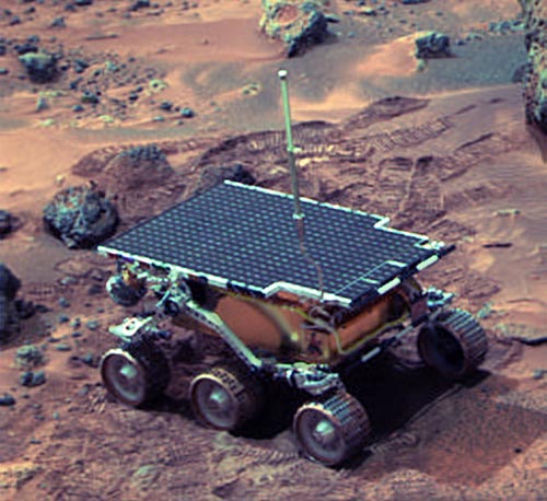 «Соджорнер» на Марсе. Фото: NASA 