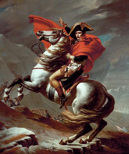 Наполеон на перевале Сен-Бернар». Худ. – Ж.-Л. Давид