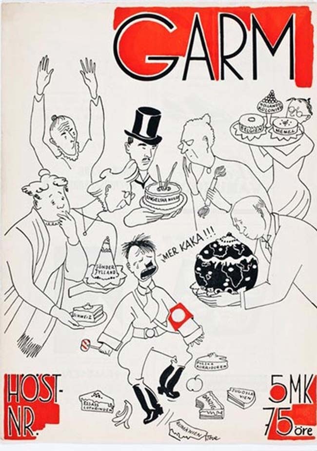 Карикатура на Гитлера; автор – Туве Янссон