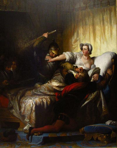 Александр Фрагонар. Сцена в спальне Маргариты Валуа в Варфоломеевскую ночь