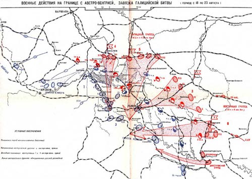 Завязка Галицийской битвы