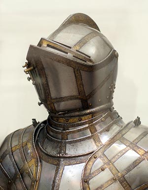 Армет из гринвичского доспеха, сделанный для сэра Джеймса Скудамора. Todd Hoogerland / wikipedia