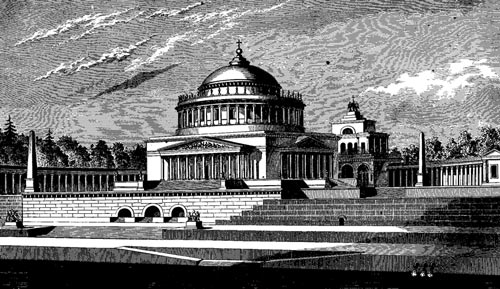 Проект Храма Христа Спасителя, автор - Витберг. wikimedia
