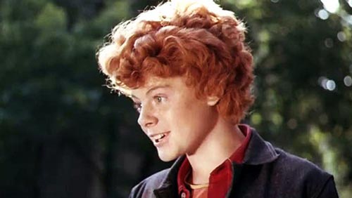 Сергей Крупенников в детстве. Кадр из фильма "Волшебный голос Джельсомино"