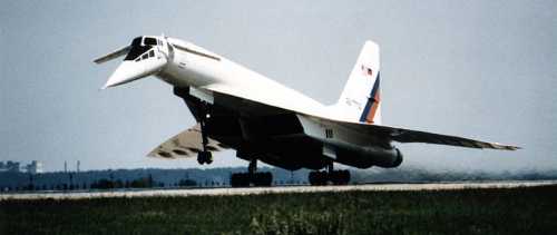 Ту-144 взлетает в Жуковском