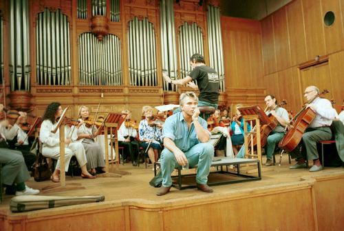 На репетиции перед концертом в Большой зал Консерватории., 1994 год. Фото Александра Чумичева /ИТАР-ТАСС