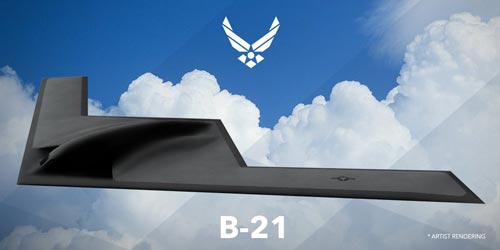 Предположительный внешний вид бомбардировщика B-21. Фото: U.S. Air Force Graphic