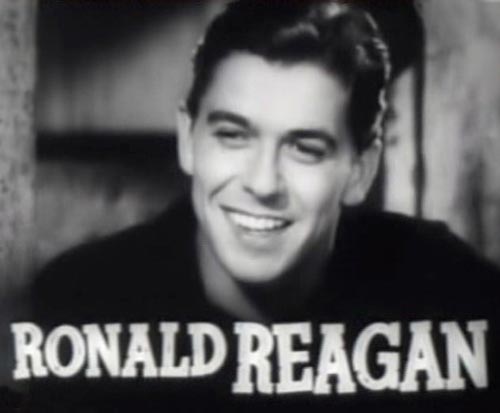Рональд Рейган 1938 год. Кадр из фильма «Ковбой из Бруклина». wikimedia 