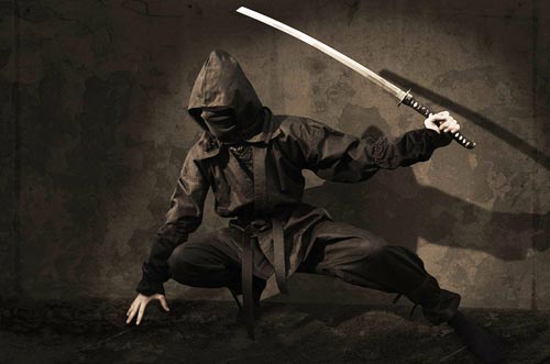 Воин-ниндзя, каким мы привыкли его видеть с экрана. Фото: Freegreatpicture.com