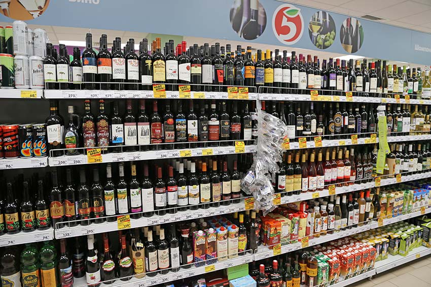 пятерочка, алкоголь